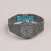 Mens Light Weight Watch With Fibre Material  Strap Grey